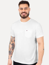 Camiseta Tommy Jeans Masculina Regular Pocket Branca