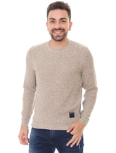 Blusa Replay Masculina Tricot Retiline Cáqui