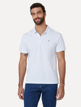Polo Dudalina Masculina Essentials Extra Cotton Brown Branca