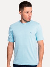 Camiseta Aleatory Masculina Navy Icon Azul Claro