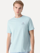 Camiseta Tommy Hilfiger | Masculina Stack Brand Love Azul Claro