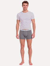Cueca Tommy Hilfiger Cotton Stretch Trunk Preta Cinza Grafite Pack 3UN