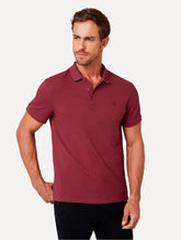 Polo Dudalina Piquet Essentials Cotton Basica Modal Vermelho Escuro