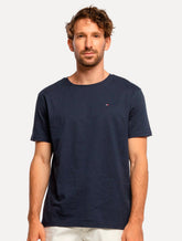 Camiseta Tommy Hilfiger | Masculina Essential Cotton Azul Marinho