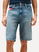 Bermuda Tommy Jeans Masculina Regular Straight Otis Short Azul Médio
