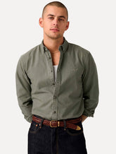 Camisa Levis Masculina Relaxed Authentic Button Down Verde Acinzentado