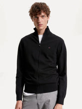 Suéter Tommy Hilfiger Masculino 1985 Zip Through Preto