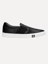 Tênis Calvin Klein Masculino Couro Slip On Project Iate Preto