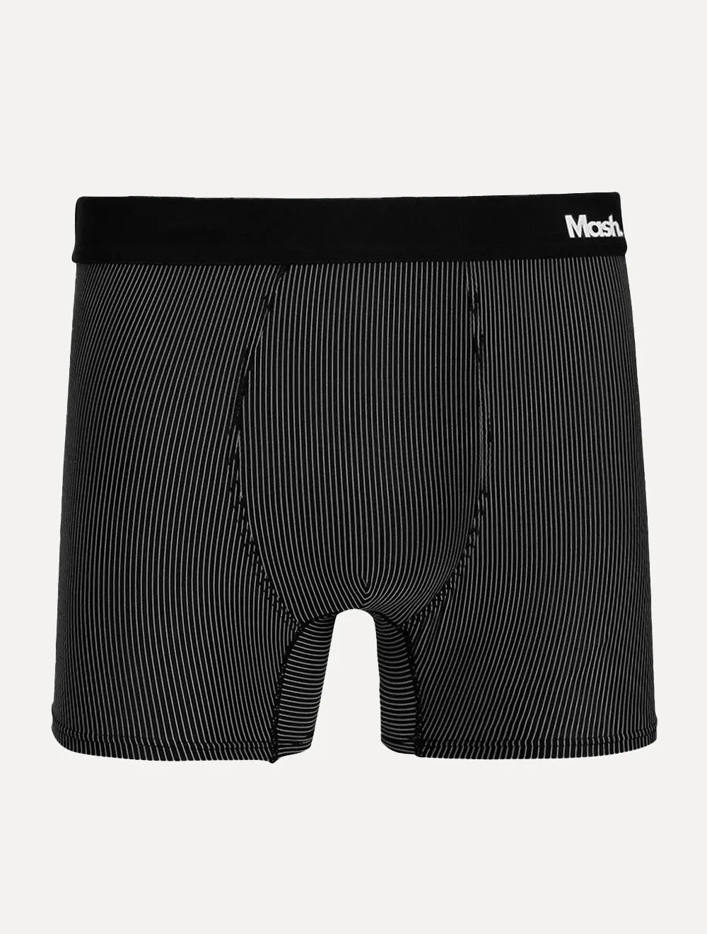 Cueca Mash Boxer Microfibra Risca de Giz Preta