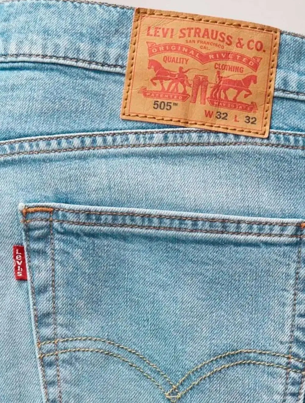 Calça Jeans Levis 501 Original Stretch Azul Clara