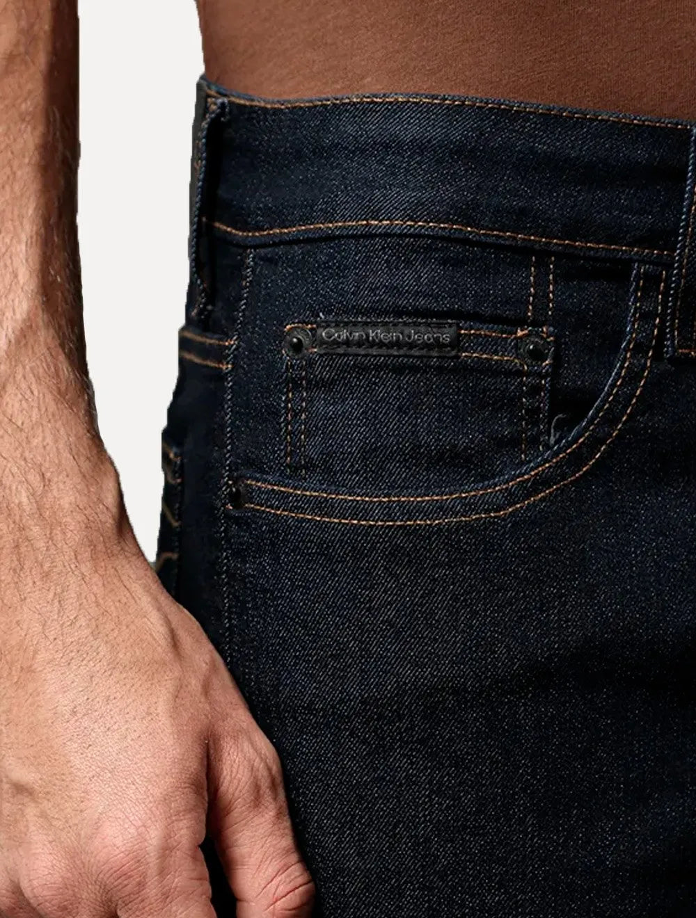 Bermuda Calvin Klein Jeans Masculina Five Pockets Escura