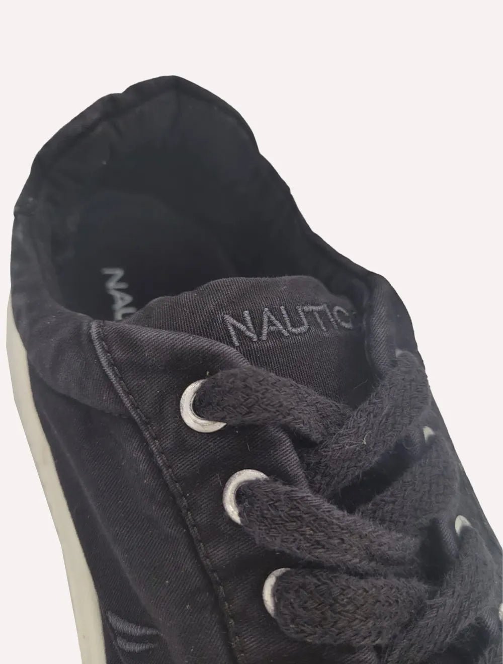 Tênis Nautica Masculino Texitil Logo Fanton Preto