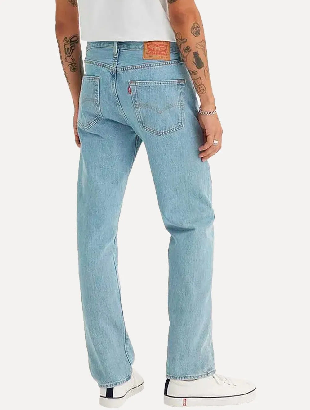 Calça Jeans Levis 501 Original Stretch Azul Clara