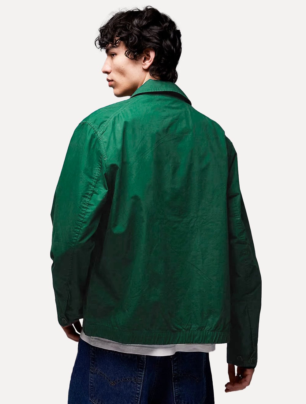 Jaqueta Tommy Hilfiger Masculina Regular Cotton Ivy Verde Escuro