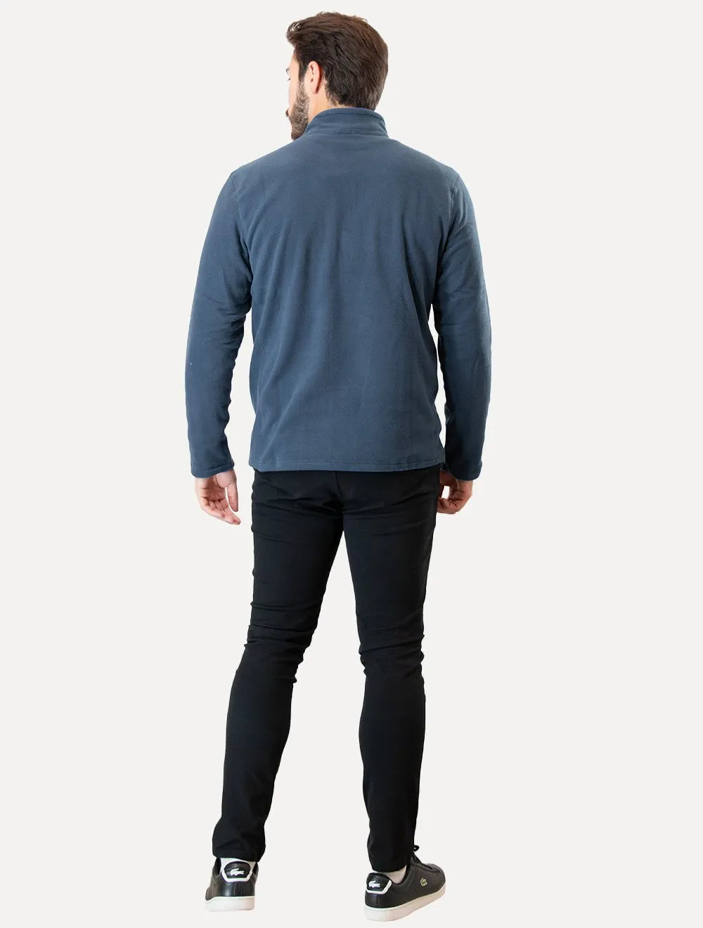 Blusa The North Face Masculina Fleece TKA 100 Glacier 1/4 Zip Azul Escuro