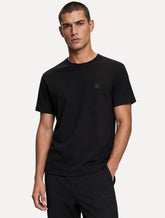 Camiseta Calvin Klein Regular Crewneck Suedine Preta