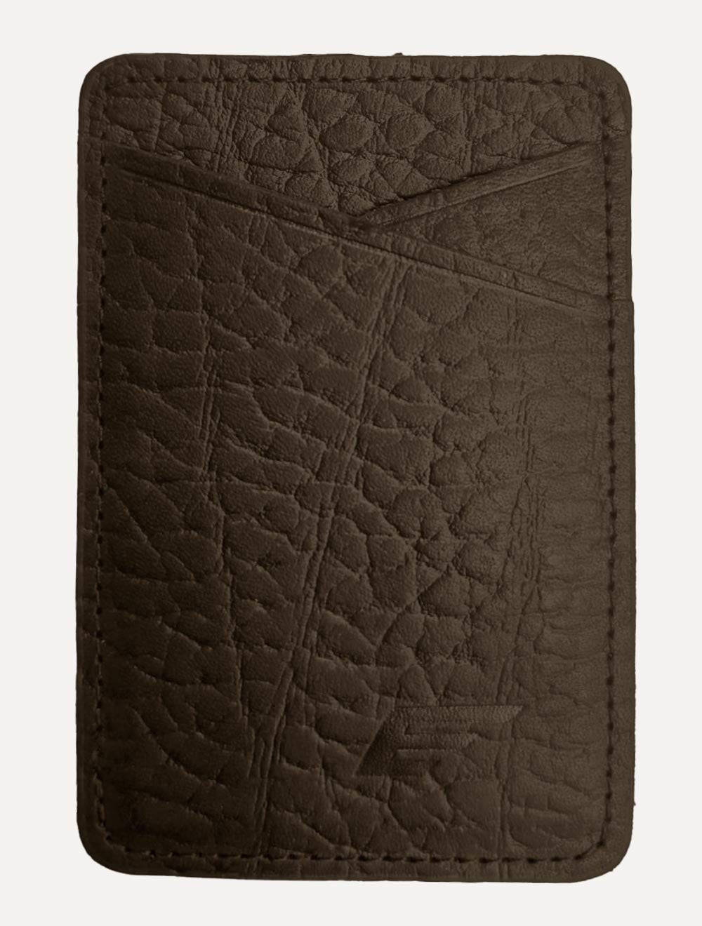 Carteira Ellus Masculina Porta-Cartão Couro Celular Marrom