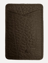 Carteira Ellus Masculina Porta-Cartão Couro Celular Marrom