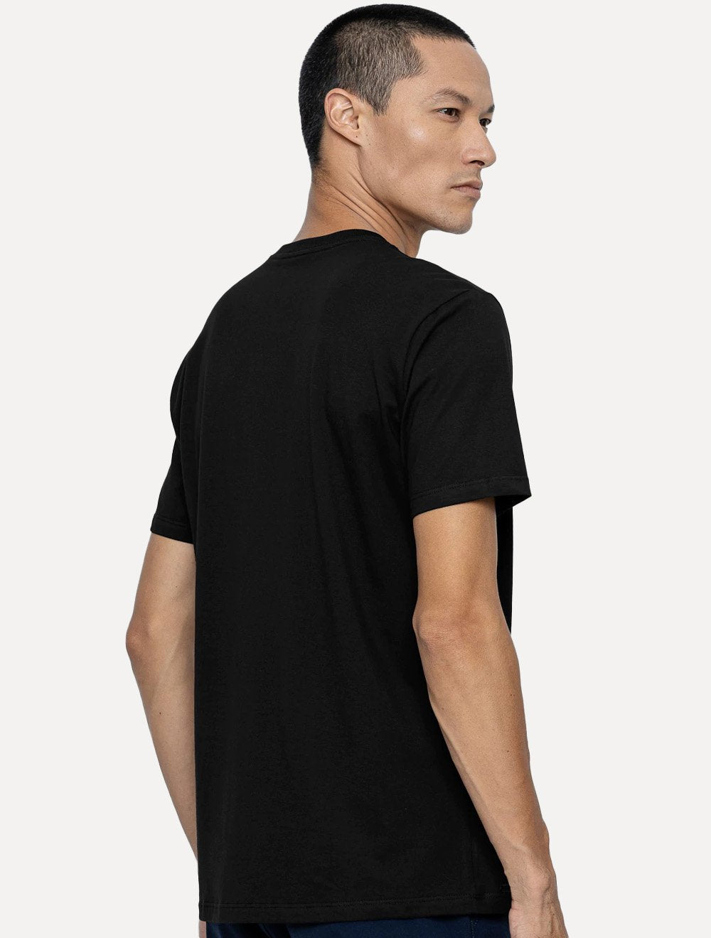 Camiseta K&J Black Masculina Slim Pima Cotton Premium Preta