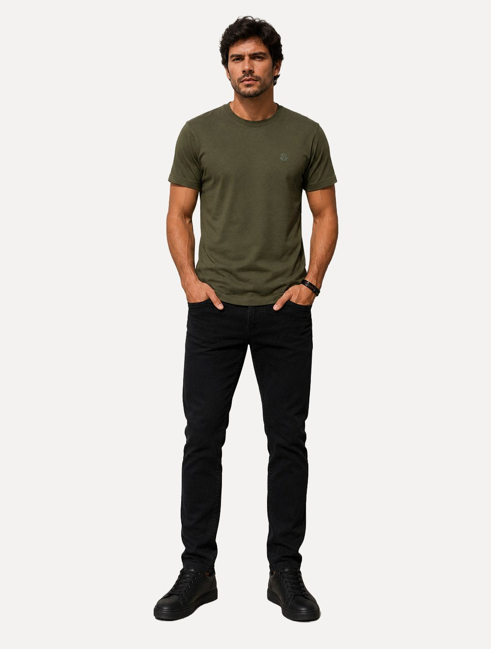 Camiseta John John Masculina Slim Fit One Verde Militar
