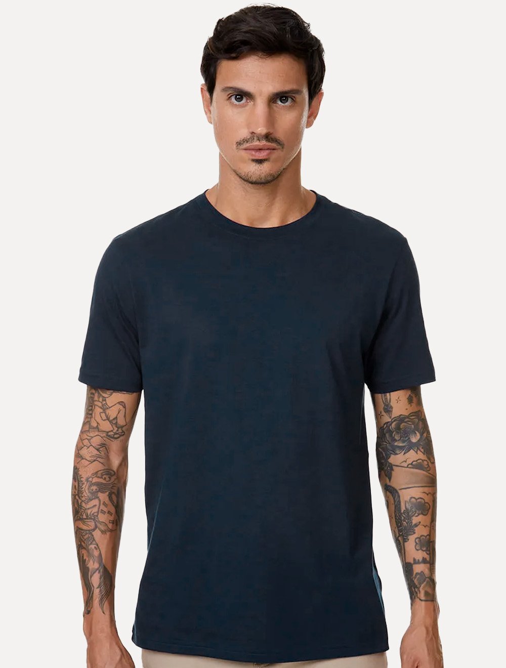 Camiseta John John Masculina Regular Fit Pima Cotton Azul Marinho