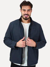 Jaqueta Calvin Klein Masculina Soft Shell Full-Zip Chumbo