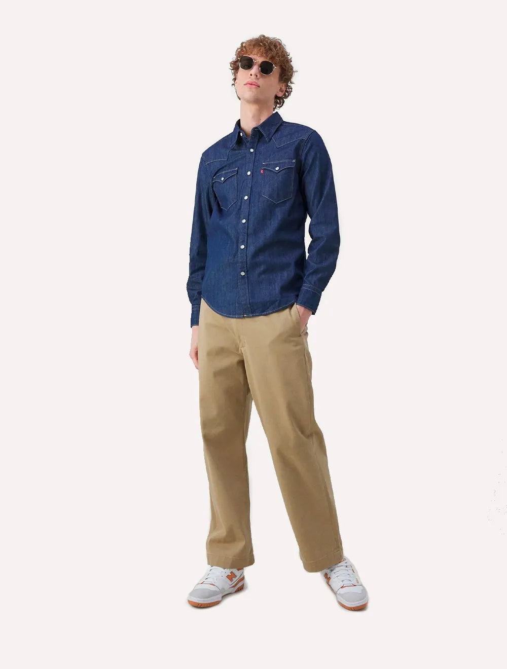 Camisa Levis Masculina Jeans Classic Western Standard Médio