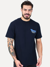 Camiseta Tommy Jeans Masculina Slim Font Play Azul Marinho