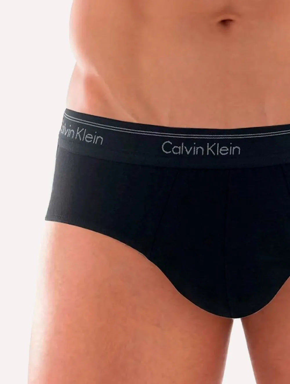 Cueca Calvin Klein Brief C11.01 PT00 Cotton Stretch Classic Preta Pack 2UN