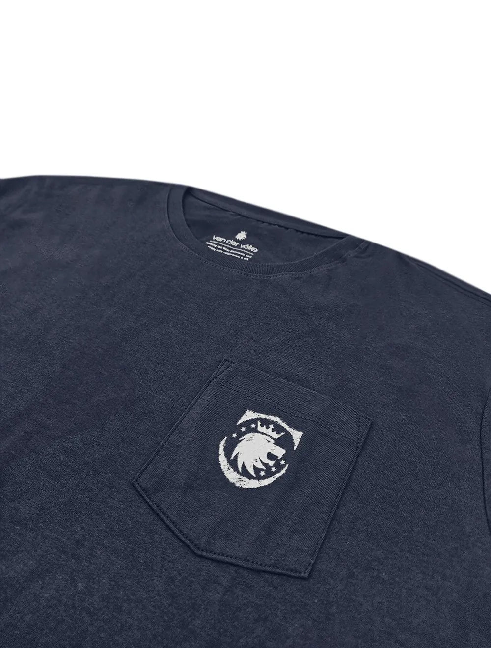 Camiseta Von der Volke Masculina Origineel Pocket Army Flame Azul Marinho