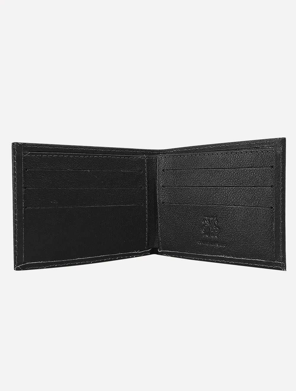 Carteira John John Masculina Couro Basic Down Logo Key Preto