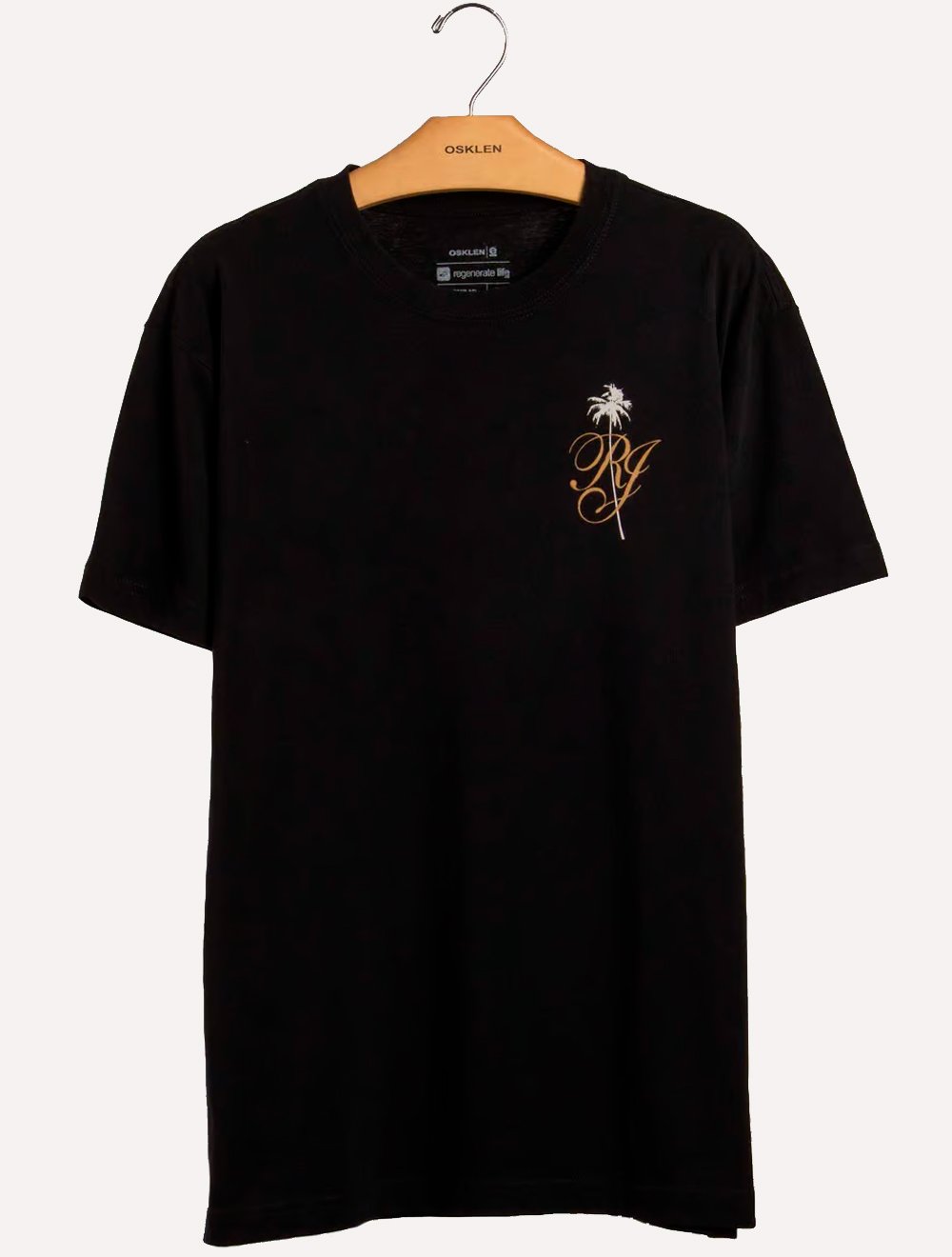 Camiseta Osklen Masculina Regular Vintage Coqueiro RJ Preta