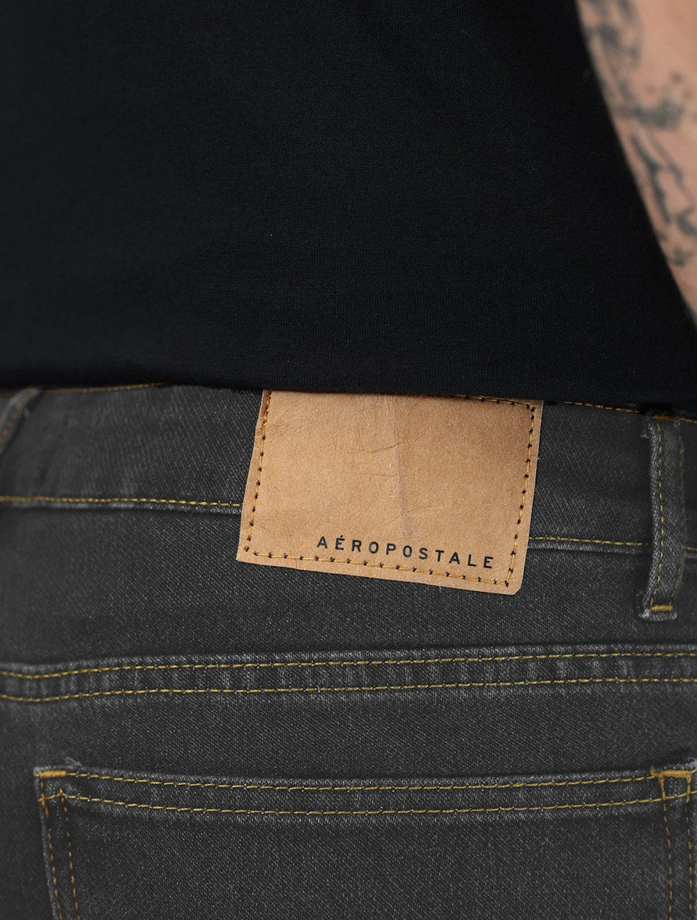 Calça Aeropostale Jeans Masculina Skinny Blue Preta