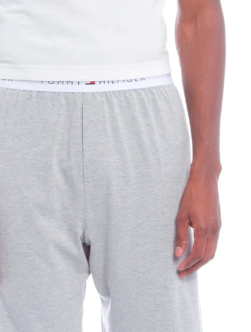Short Tommy Hilfiger Masculino Sleepwear Logo Lounge Cinza Mescla