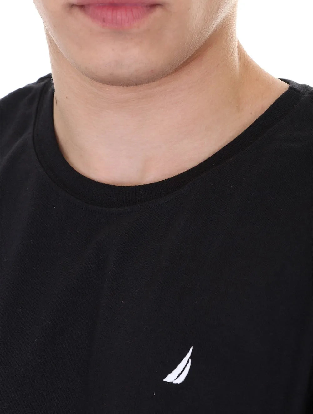 Blusa Nautica Masculina Malha Classic Logo Preta