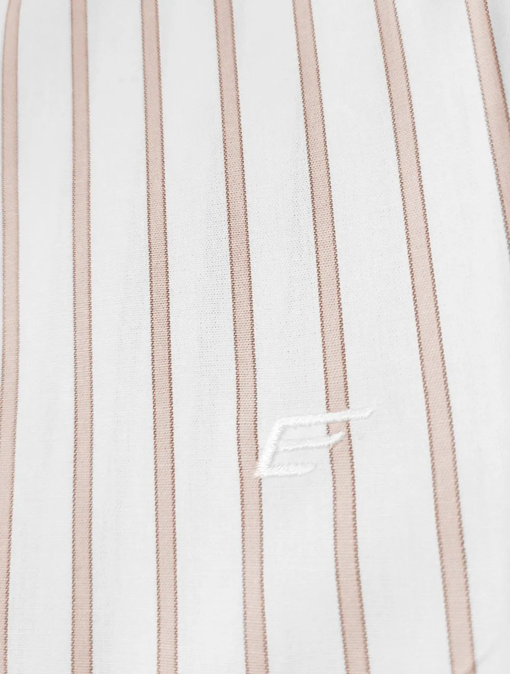 Camisa Ellus Masculina Manga Curta Tricoline Glennwood Stripe Branca