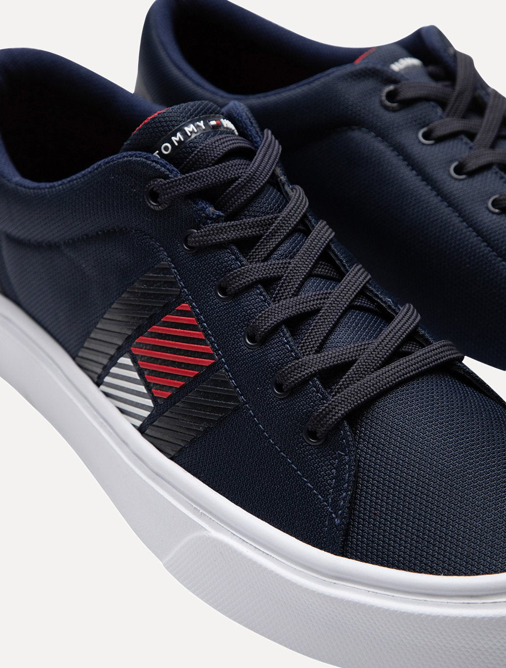 Tênis Tommy Hilfiger Malcolm 21D Lightweight Stripes Knit Azul Marinho