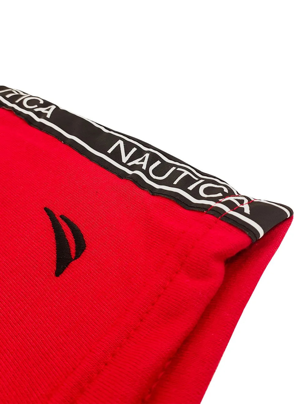 Bermuda Nautica Masculina Moletom Side Sash Logo Vermelha