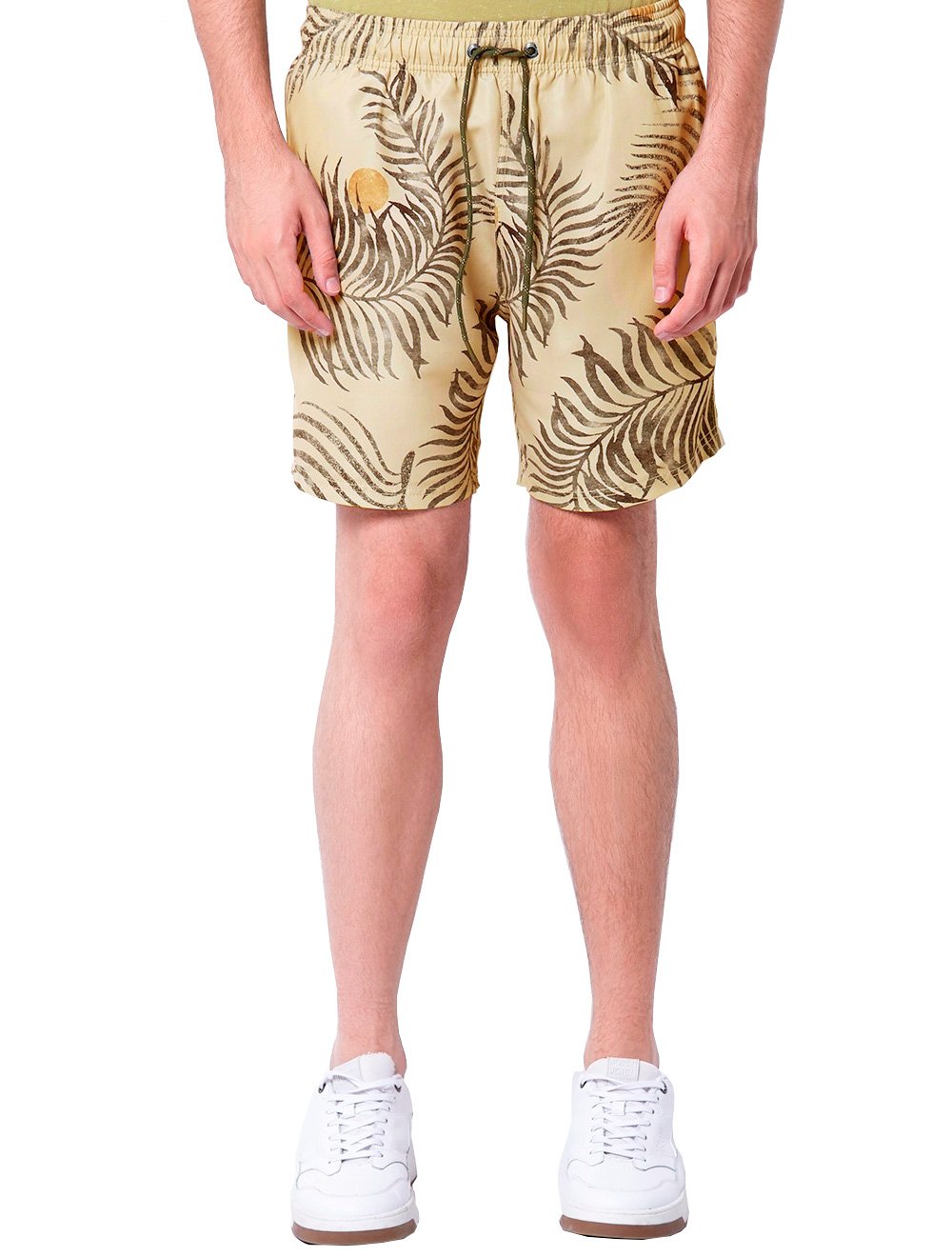 Short John John D'Água Masculino Palm Valley Cáqui Médio