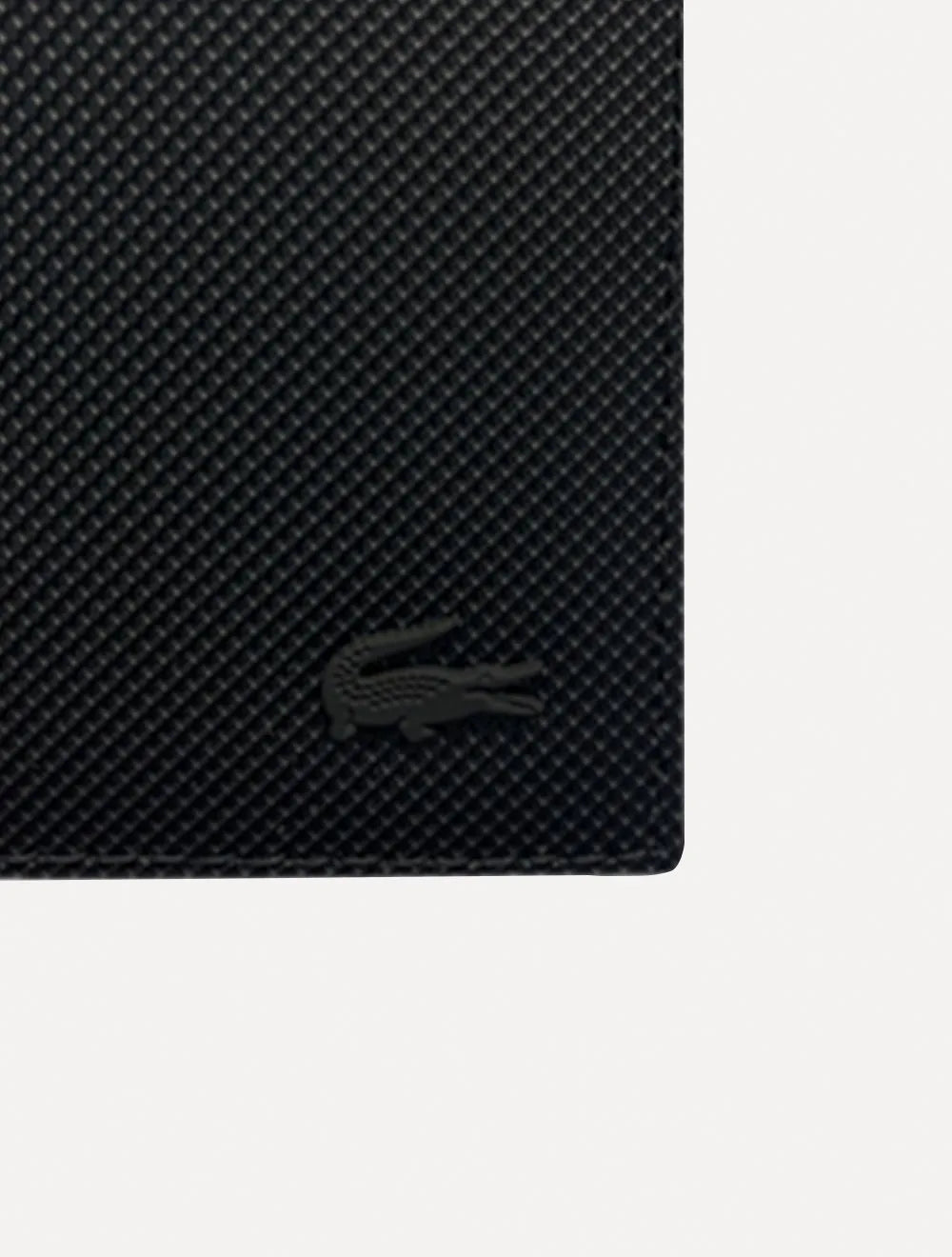Carteira Lacoste Masculina Classic Bifold Petit Piquet Preta