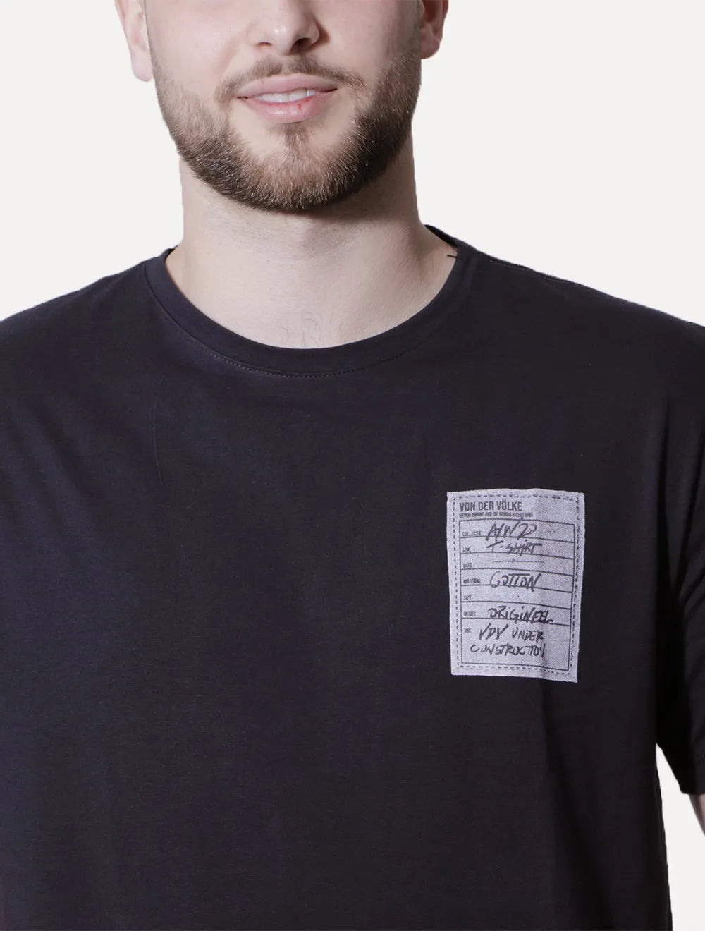 Camiseta Von der Volke Masculina Origineel Tag Preta