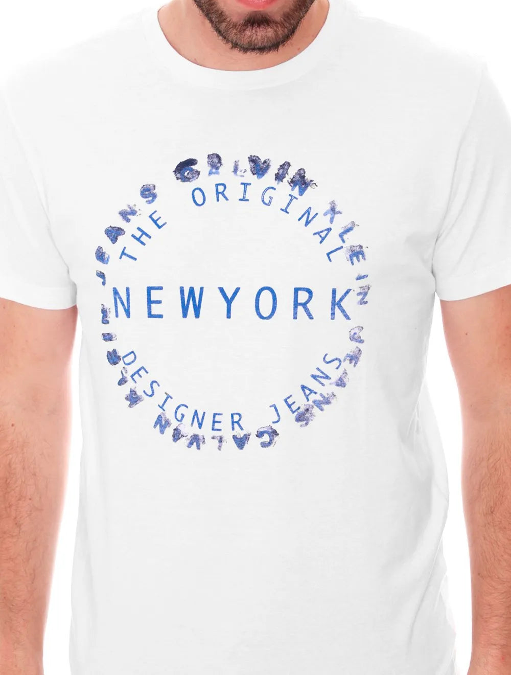 Camiseta Calvin Klein Jeans Masculina New York Branca
