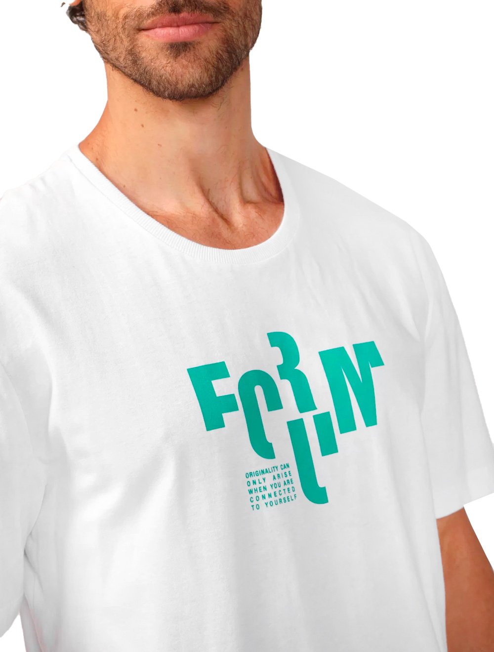 Camiseta Forum Masculina New Box Logo Originality Branca