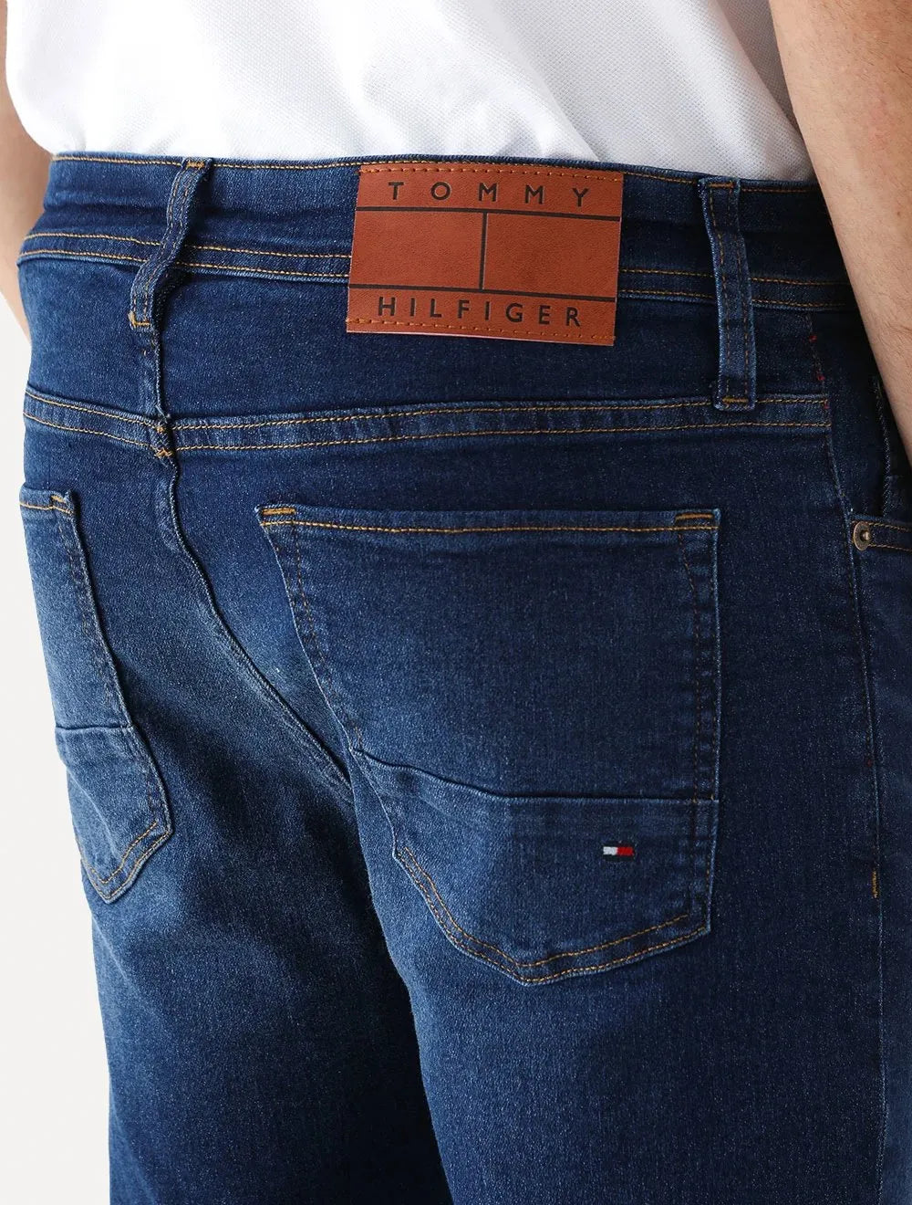 Calça Tommy Hilfiger Jeans Masculina Slim Bleecker Dark Stone Medium