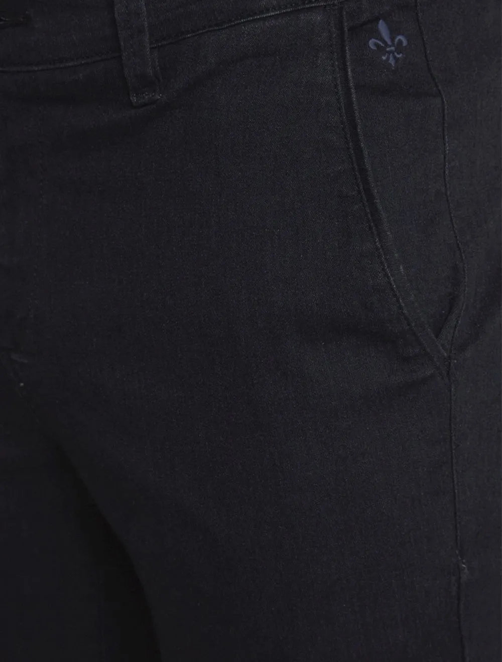 Bermuda Dudalina Jeans Masculina Stretch Bolso Faca Black Preta