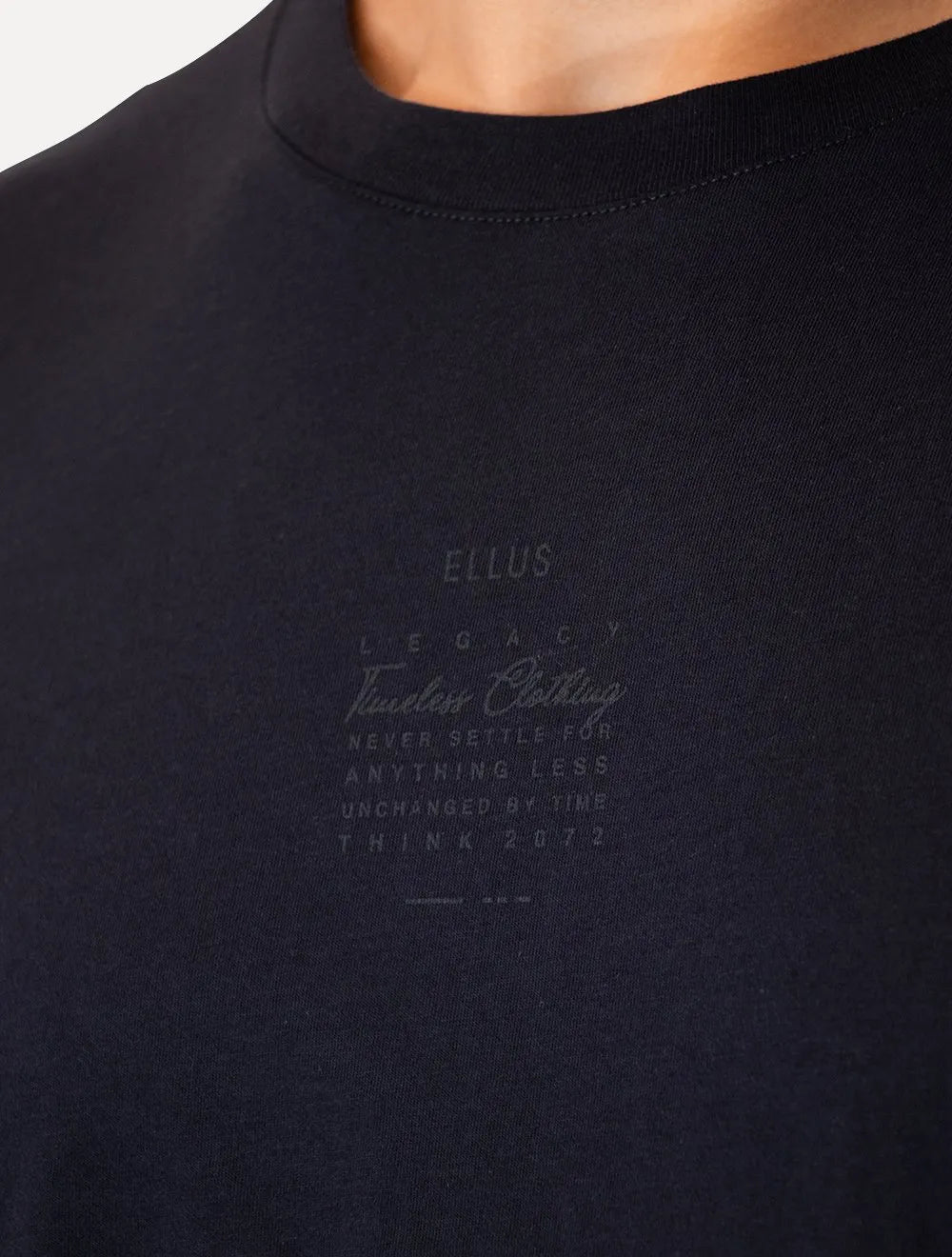 Camiseta Ellus Masculina Cotton Fine Timeless Classic Azul Petróleo