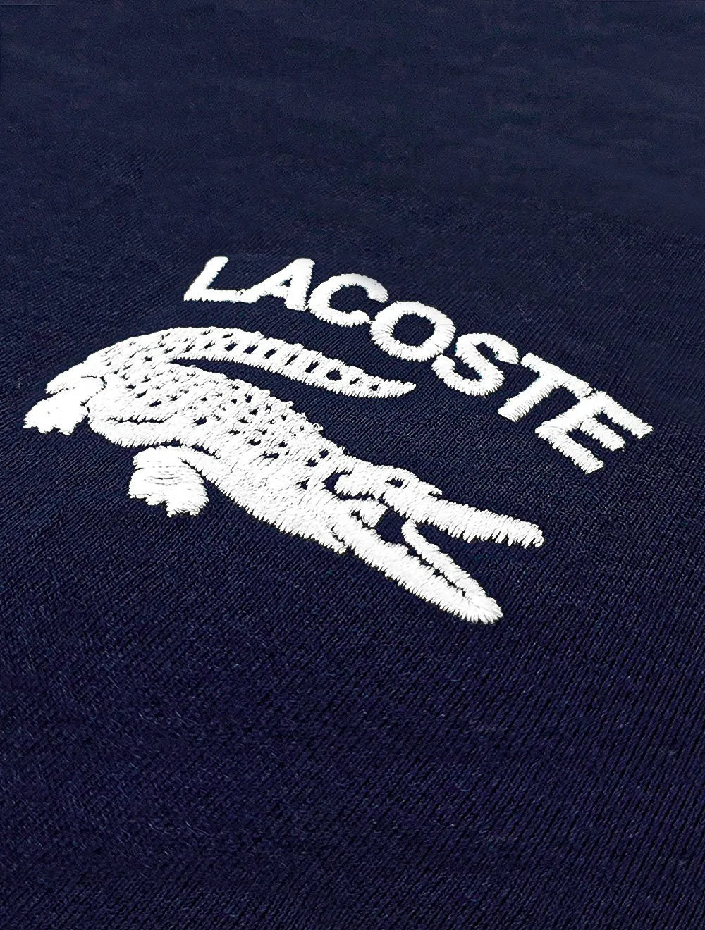 Camiseta Lacoste Masculina Regular Fit Cotton Jersey Azul Marinho