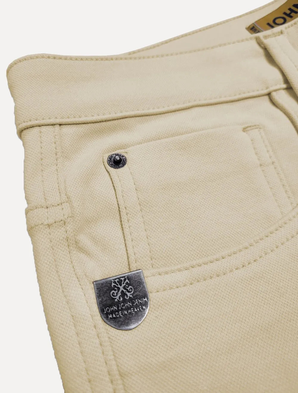 Bermuda John John Sarja Masculina Slim Olympia Cáqui Claro