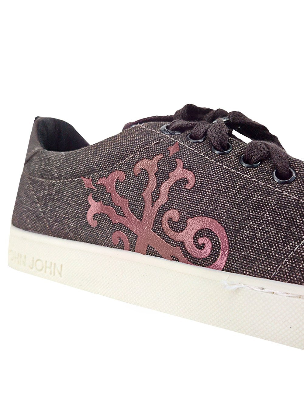 Tênis John John Masculino London Canvas Brown Marrom Escuro Mescla