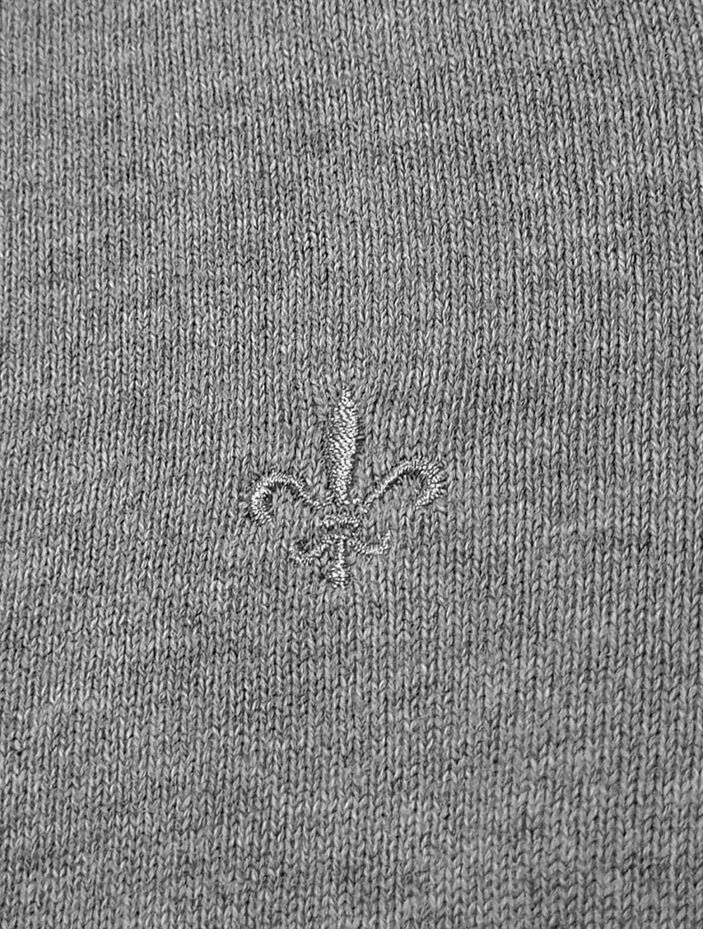 Suéter Dudalina Masculino Tricot Crewneck Basico Cinza Mescla